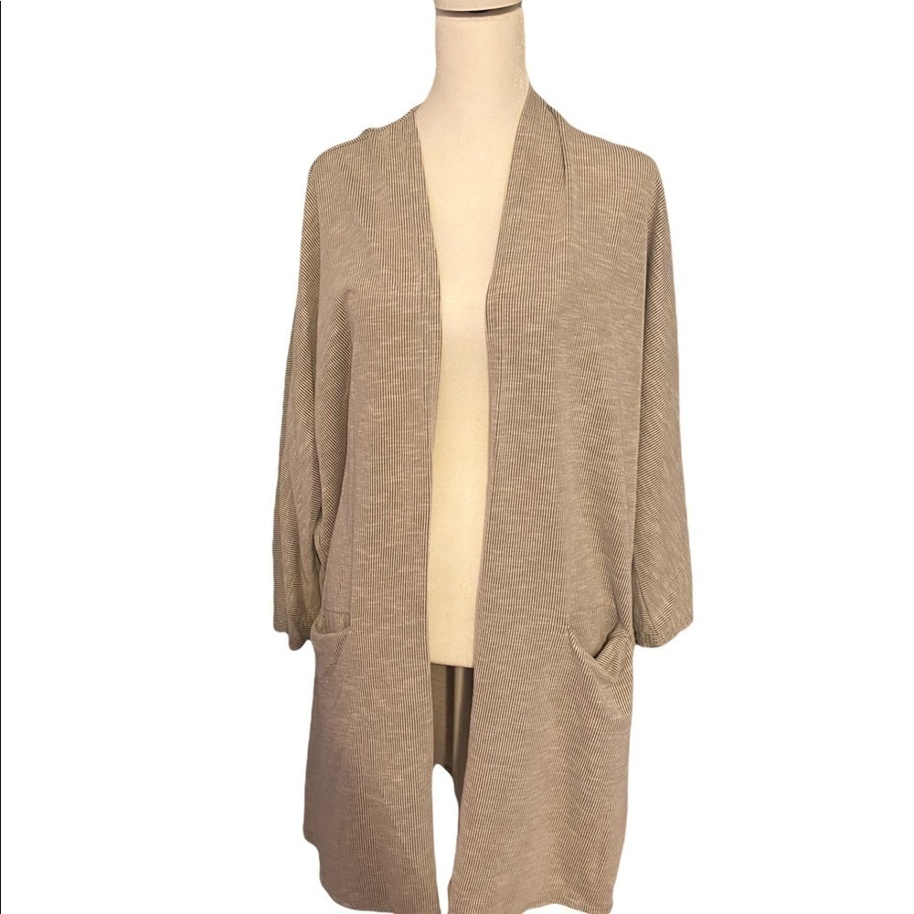 𝅺donni pin striped casual ocean Cardigan